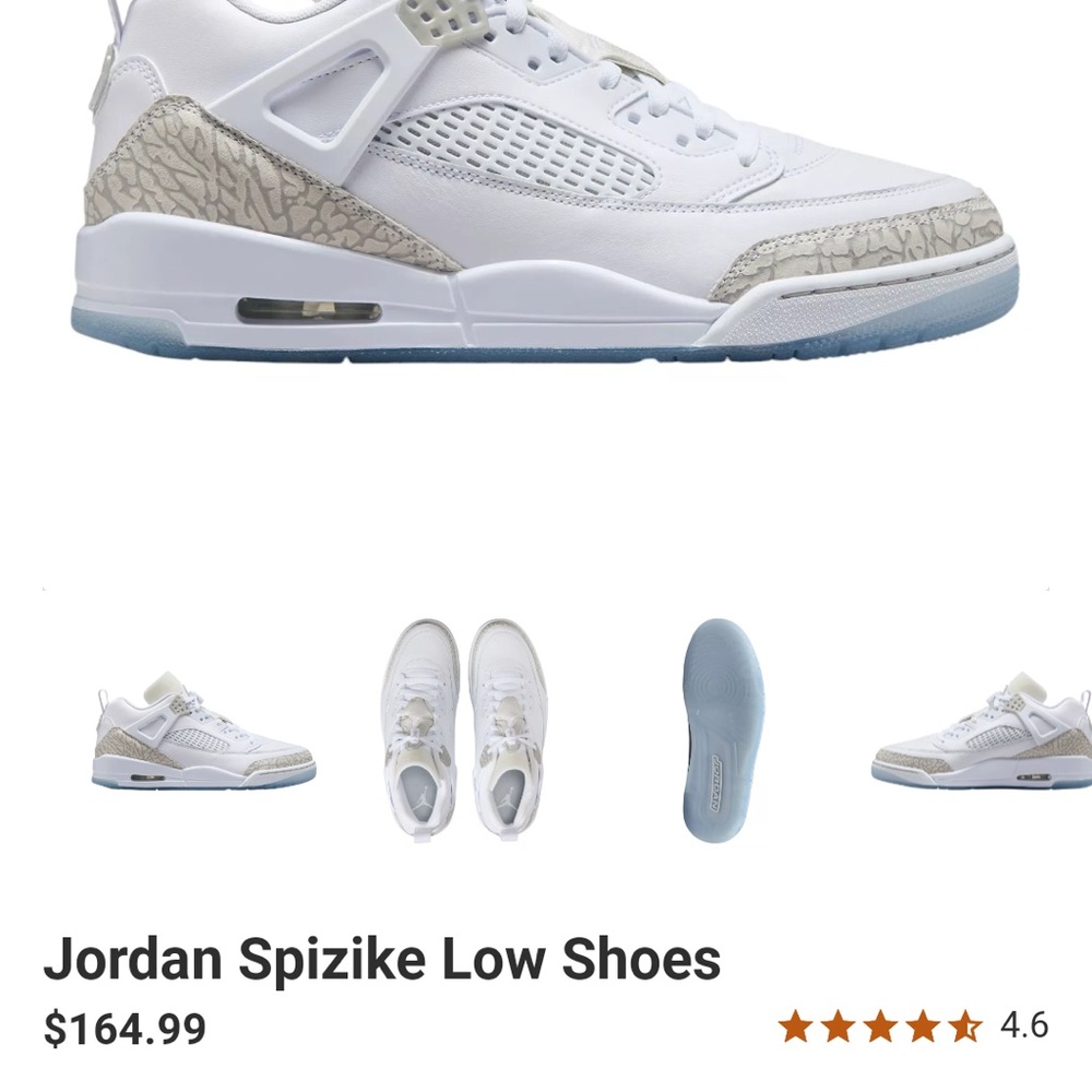 Jordan White and Gray Sneakers with Air Cushioning for extra comfort to your fee